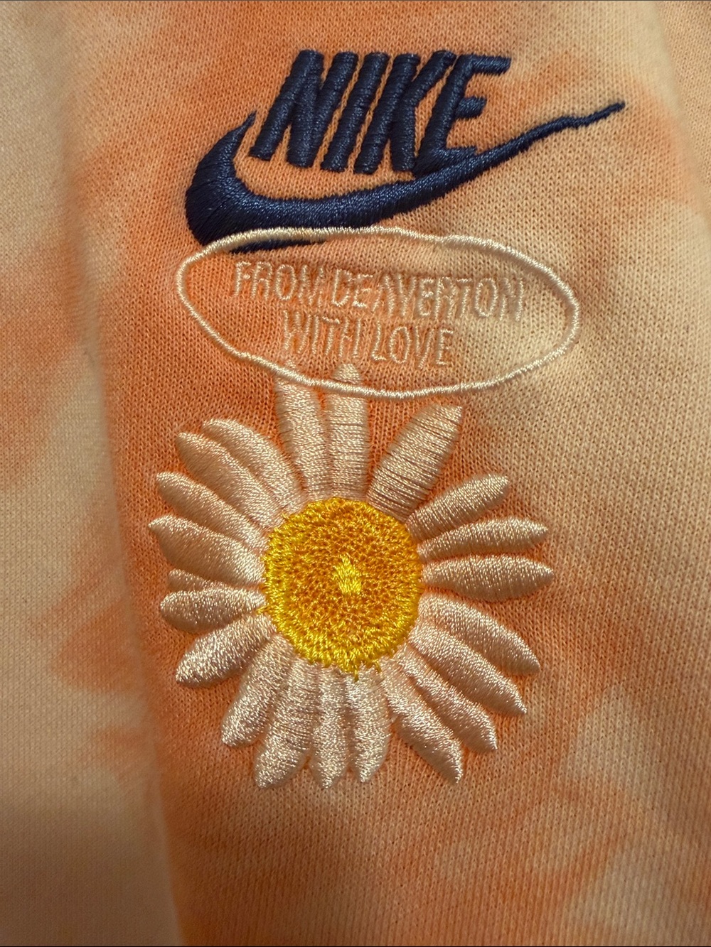 Nike Tie Dye French Terry Crewneck Sweatshirt - Picture 4 of 5
